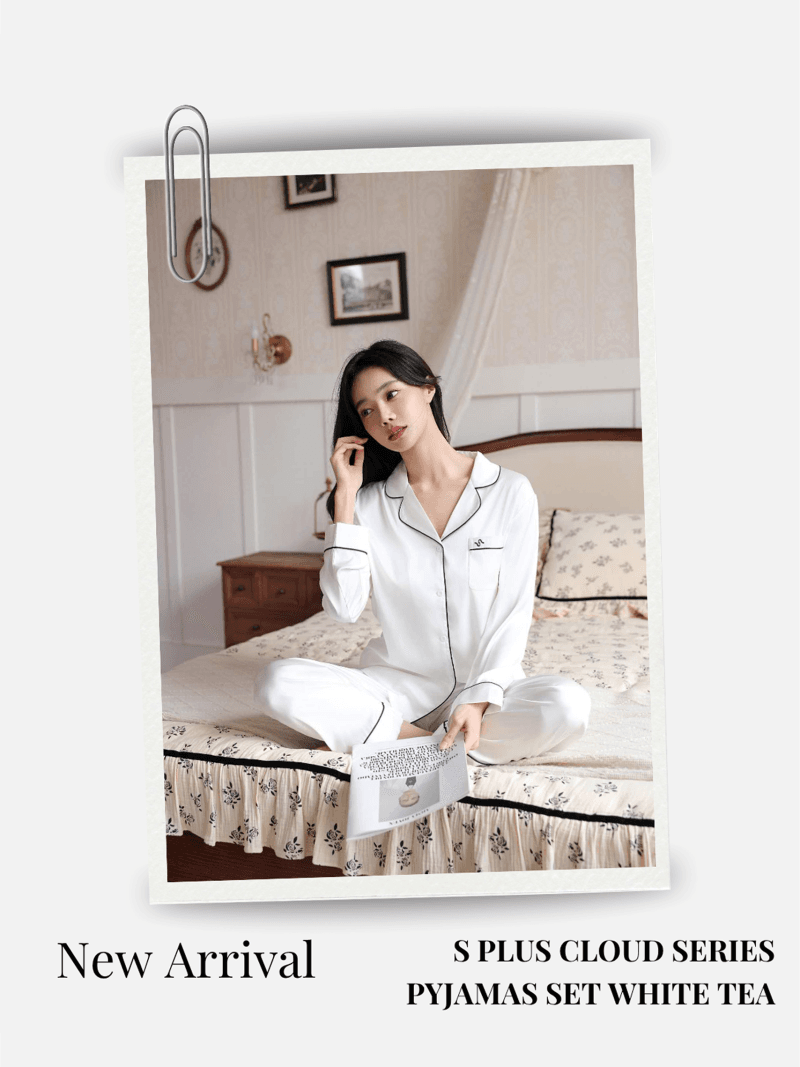 S PLUS Cloud Series Silky soft Pyjamas SET